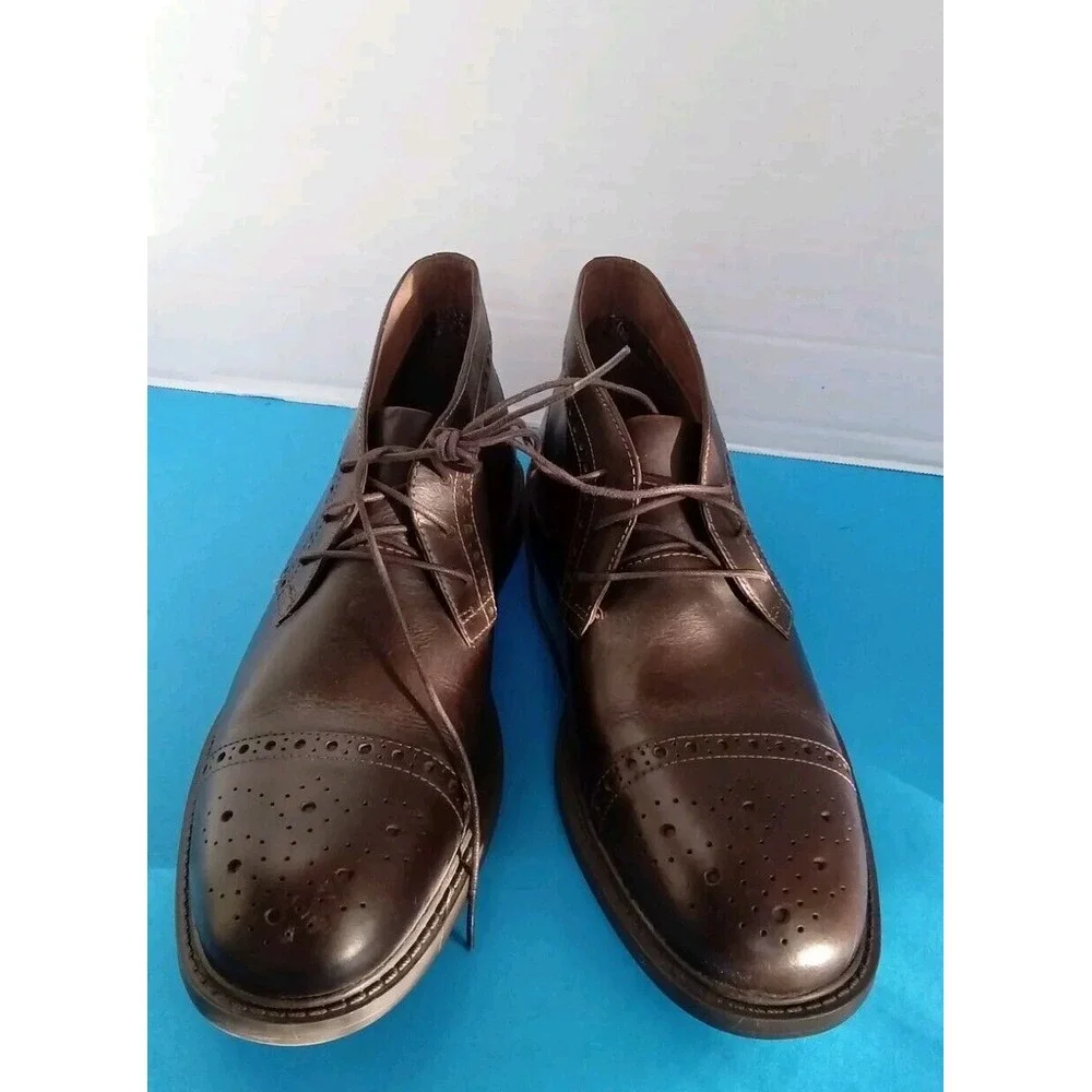 Leather Chukka Boots‎ Wingtip Ankle Dress Casual Shoes